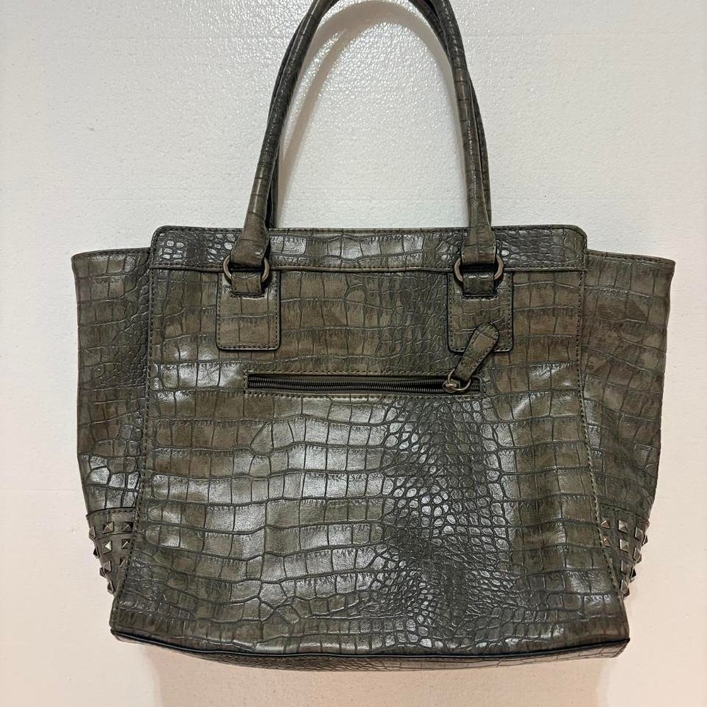 Crocodile Textured Shoulder Bag